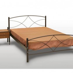 Άνδρος μεταλλικό κρεβάτι διπλό  150χ190