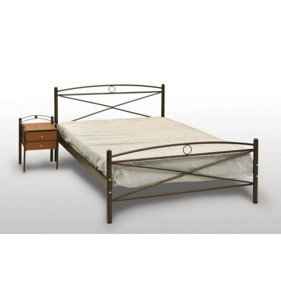 Χίος μεταλλικό κρεβάτι ημίδιπλο 110χ200