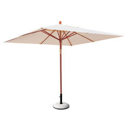 SOLEIL ομπρέλα (Χωρίς flaps) Ξύλο Kempass Ε914 Φυσικό/Εκρού από Ξύλο/Ύφασμα  Φ200cm  1τμχ