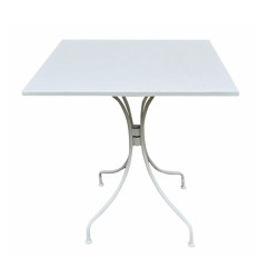 PARK Τραπέζι Μέταλλο Βαφή Άσπρο Ε5171,1  70x70x71cm  1τμχ