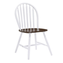 SALLY Καρέκλα Άσπρο - Καρυδί Ε7080,5 Καρυδί/Άσπρο από Ξύλο  44x51x93cm  4τμχ