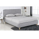 MORISSON Κρεβάτι Διπλό, για Στρώμα 140x190cm, Ύφασμα Ανοιχτό Γκρι Ε8082,1 Γκρι Ανοιχτό  1τμχ