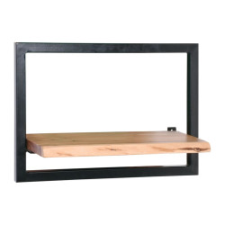 LIZARD Frame Ράφι Μέταλλο Βαφή Μαύρο, Ξύλο Ακακία Φυσικό ΕΑ7070,1 Φυσικό/Μαύρο από Μέταλλο/Ξύλο  50x25x35cm  1τμχ