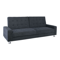 MOBY Καναπές - Κρεβάτι Σαλονιού - Καθιστικού, Ύφασμα Σκούρο Γκρι Ε9569,7 Γκρι Σκούρο  217x80x81cm Bed:185x110x40cm  1τμχ