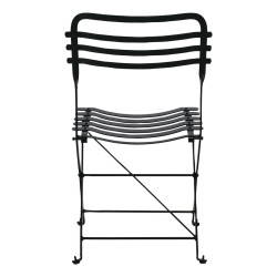 ΖΑΠΠΕΙΟΥ Καρέκλα Μέταλλο Βαφή Μαύρο Ε517,7  45x56x84cm  1τμχ