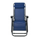 SUPER RELAX Πολυθρόνα με Υποπόδιο, Μέταλλο Βαφή Ανθρακί, Textilene Μπλε Ε618,2 Γκρι/Μπλε από Μέταλλο/Textilene  165x65x112cm  2τμχ