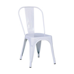 RELIX Καρέκλα, Μέταλλο Βαφή Άσπρο Ε5191,MW  44x49x84cm  1τμχ