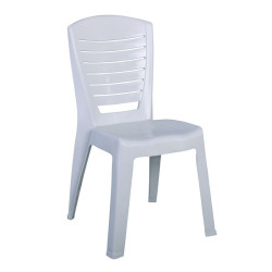 VIDA Καρέκλα Κήπου - Βεράντας Στοιβαζόμενη, PP Άσπρο Ε309,2 από PP - PC - ABS  49x53x86cm  1τμχ