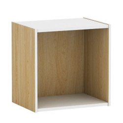 DECON Cube Kουτί Απόχρωση Σημύδας Ε828,7 Φυσικό/Άσπρο από Paper  40x29x40cm  1τμχ