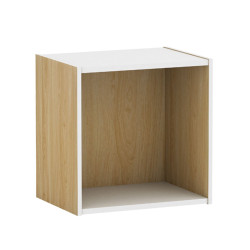 DECON Cube Kουτί Απόχρωση Σημύδας Ε828,7 Φυσικό/Άσπρο από Paper  40x29x40cm  1τμχ