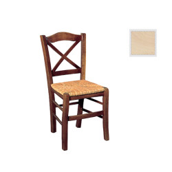 METRO Καρέκλα Οξιά Άβαφη με Ψάθα Αβίδωτη Ρ967,0 Άβαφο από Ξύλο/Ψάθα  43x47x88cm  1τμχ