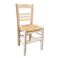 ΣΙΦΝΟΣ Καρέκλα Οξιά Άβαφη με Ψάθα Αβίδωτη Ρ969,0 Άβαφο από Ξύλο/Ψάθα  41x45x88cm  1τμχ