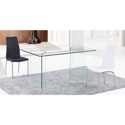 GLASSER Τραπέζι - Γραφείο Διάφανο Γυαλί 12mm ΕΜ727 Clear από Bent Glass - Γυαλί  150x90x75cm  1τμχ