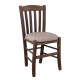 CASA Καρέκλα Οξιά Βαφή Εμποτισμού Καρυδί, Κάθισμα Pu Cappuccino Ρ966,Ε2Τ1 Καρυδί/Μπεζ από Ξύλο/PVC - PU  42x45x88cm  1τμχ