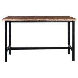LIZARD Τραπέζι Bar Μέταλλο Βαφή Μαύρο, Ξύλο Ακακίας Φυσικό ΕΑ711,7S Μαύρο/Φυσικό από Μέταλλο/Ξύλο  180x90x109cm  1τμχ