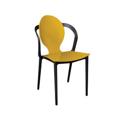 FOCUS Καρέκλα PP Κίτρινο/Μαύρο
